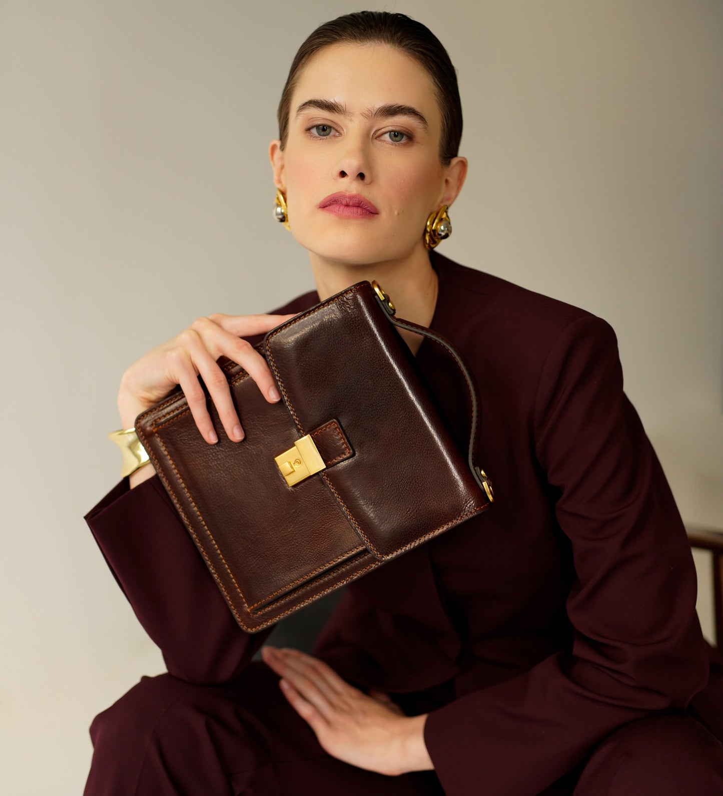 Small Leather Briefcase for Women - Walden