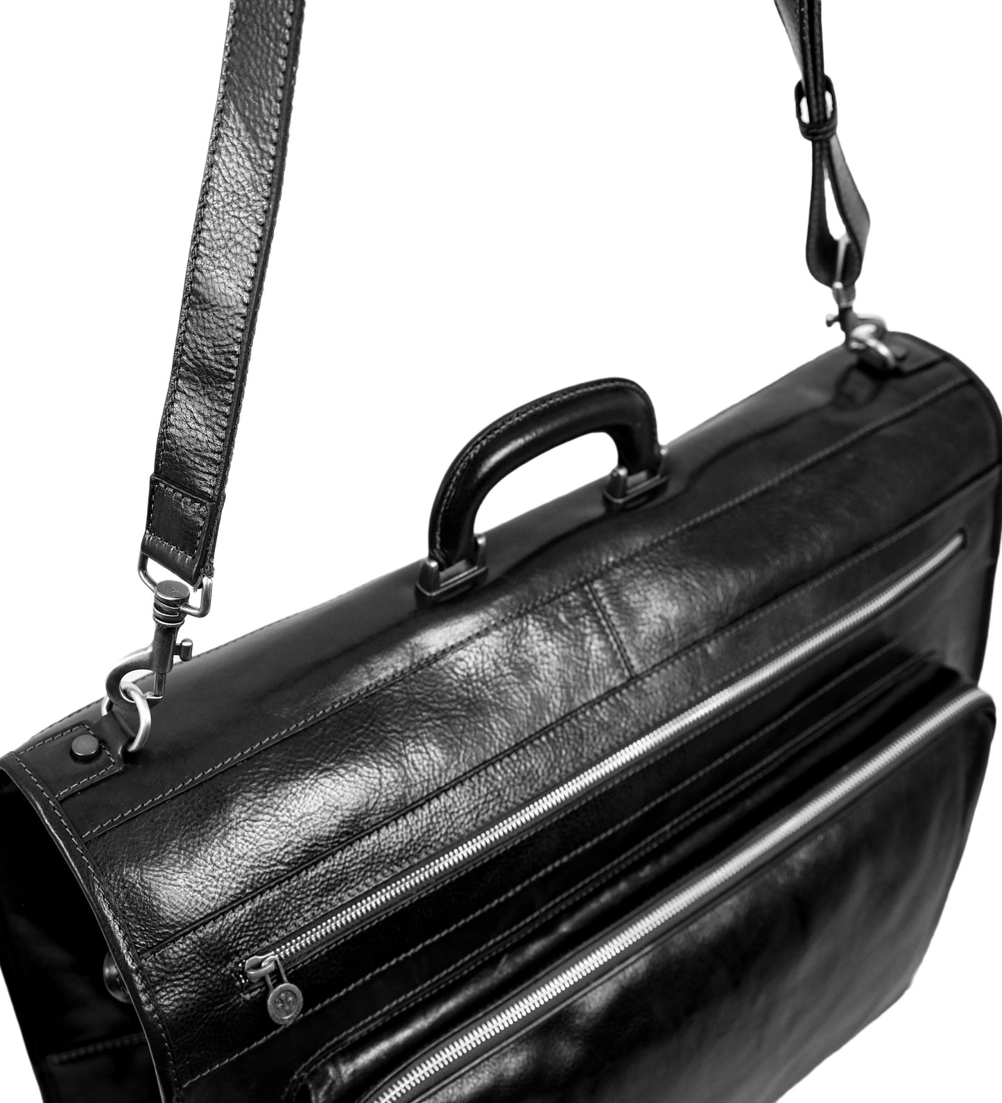 Leather Garment Bag - The Big Sleep