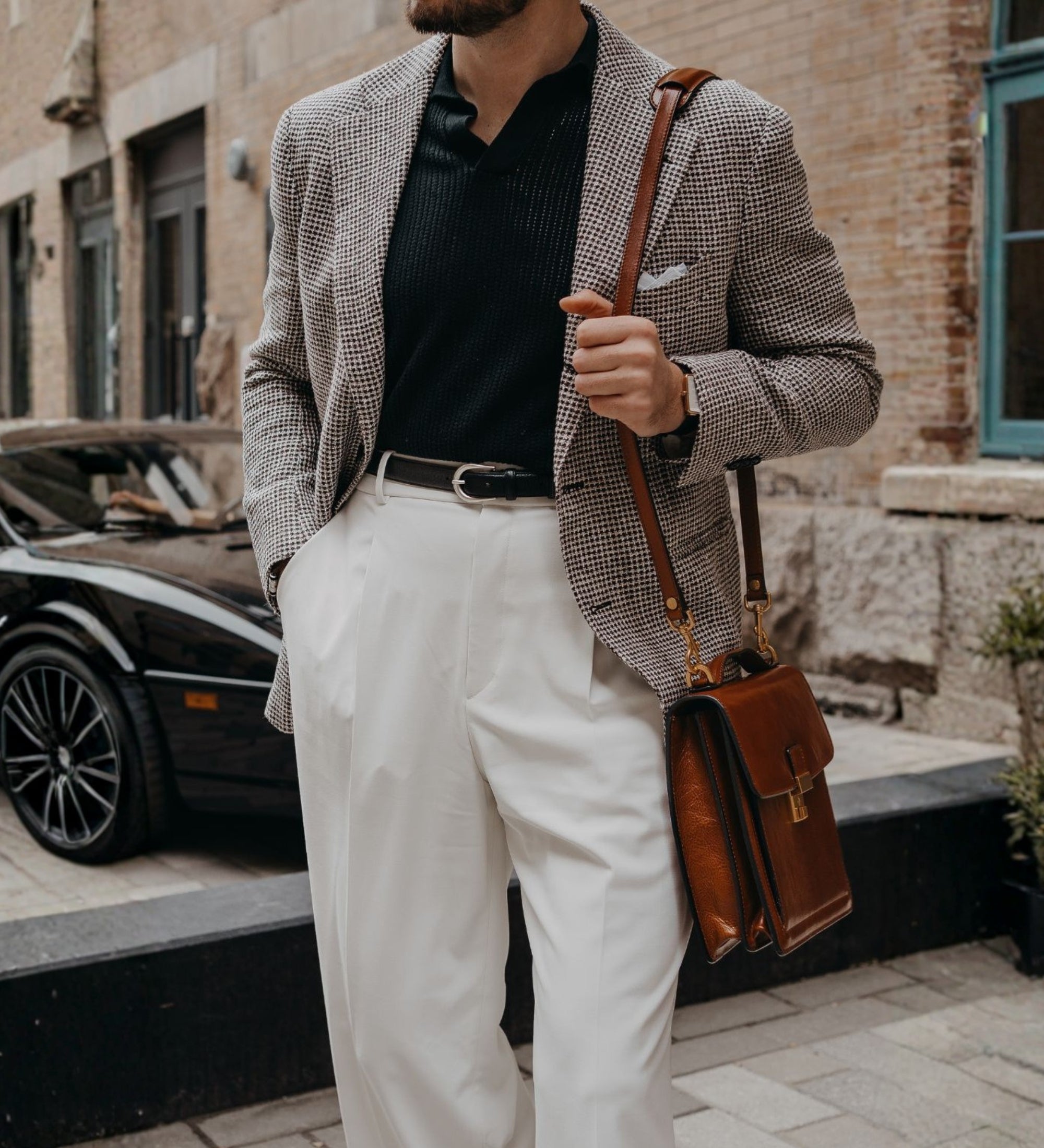 Small Leather Briefcase - Walden