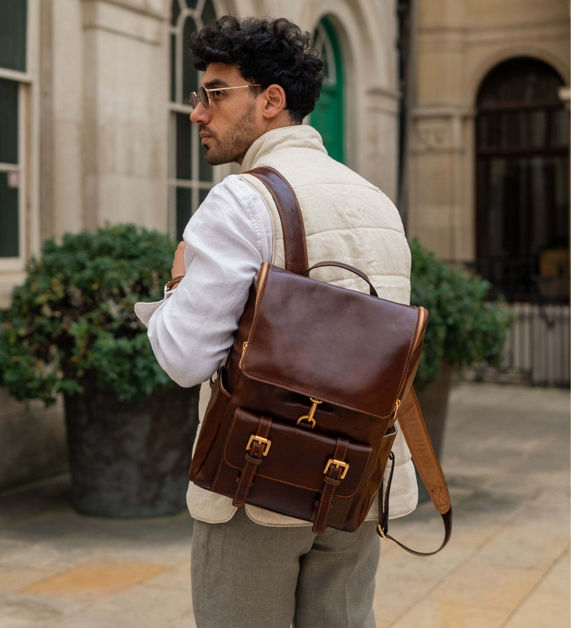 big leather backpack se Large Leather Backpack