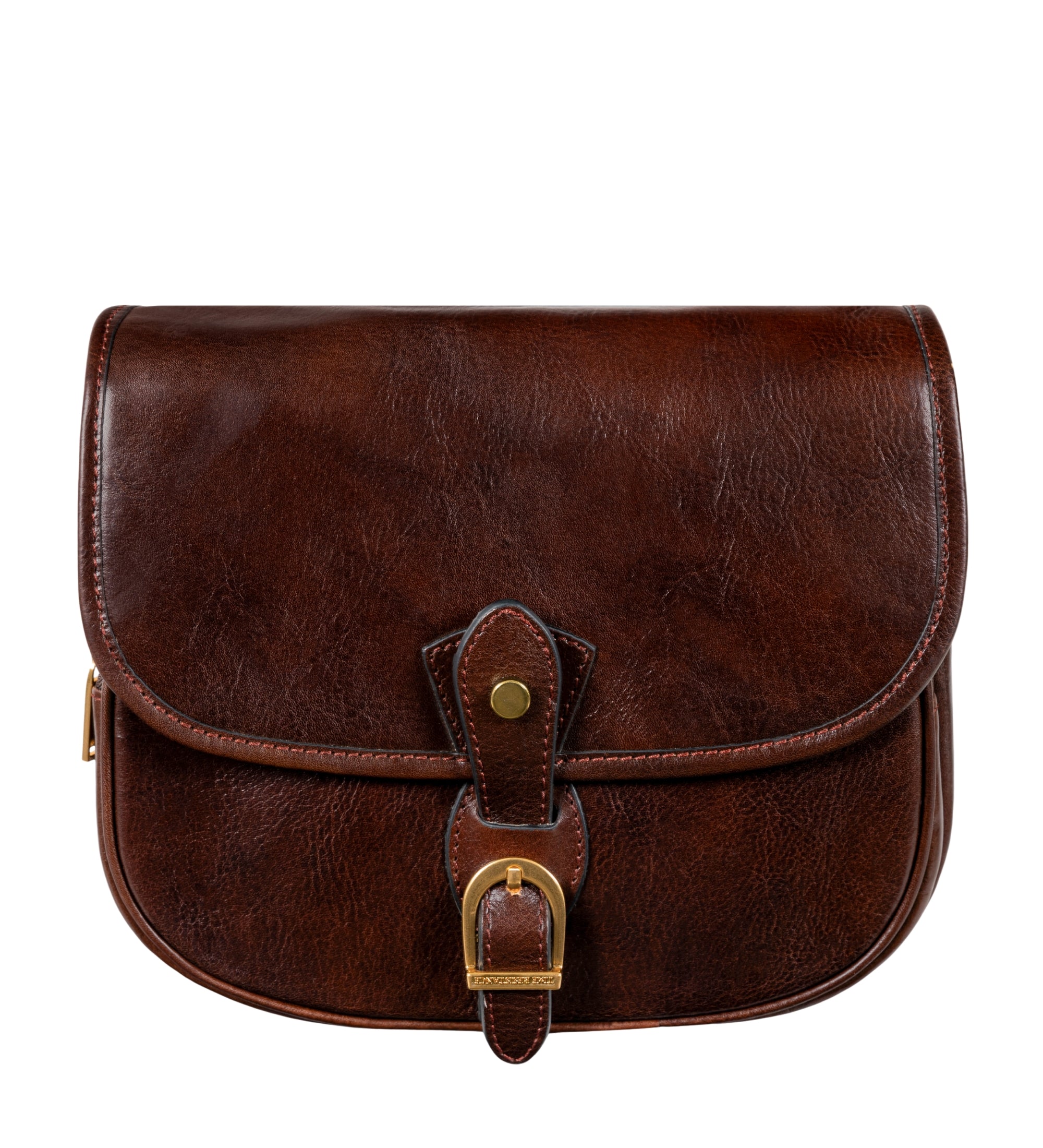 Womens Leather Saddle Bag - Women In Love